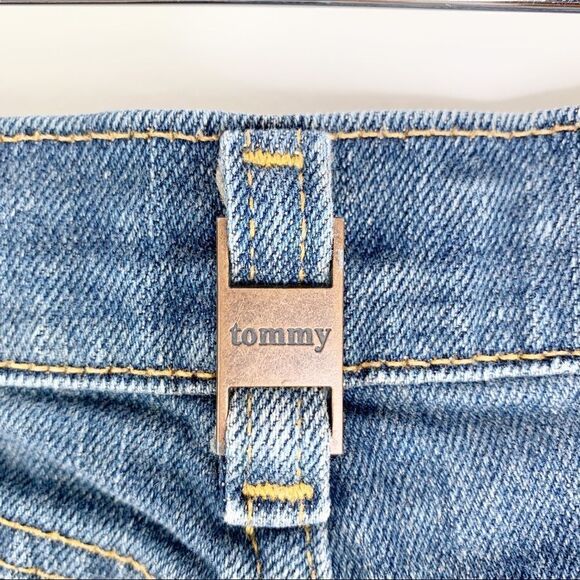 Tommy Hilfiger Junior‎ Distressed Jean Skirt w/Star Embroidery Sz 3 - Picture 8 of 13